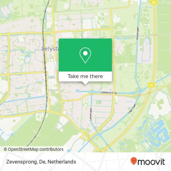 Zevensprong, De map