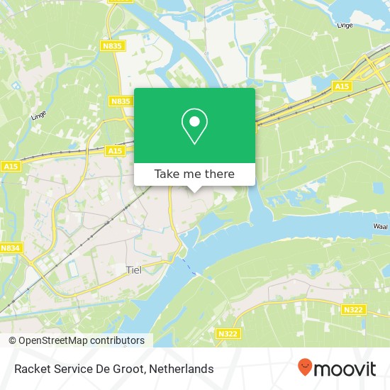 Racket Service De Groot map