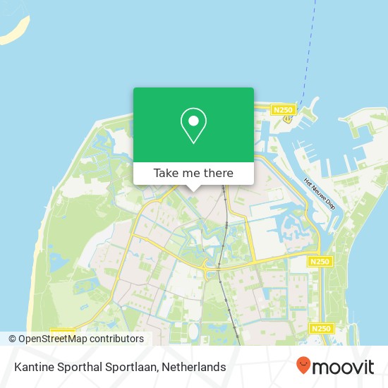 Kantine Sporthal Sportlaan map