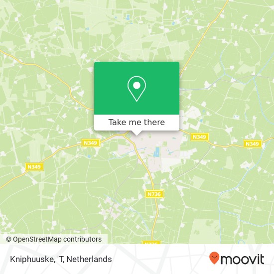 Kniphuuske, 'T map