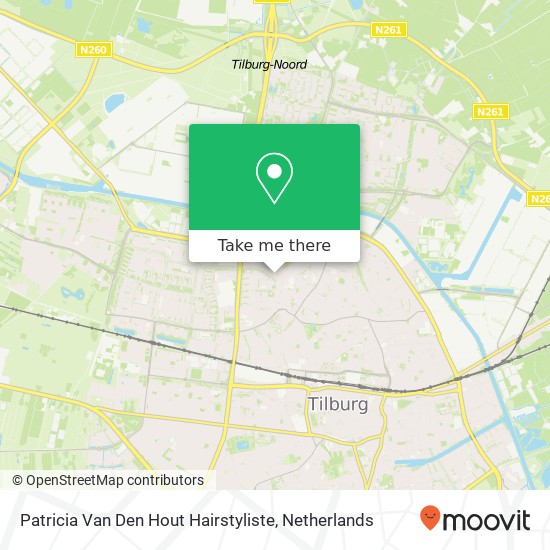 Patricia Van Den Hout Hairstyliste map