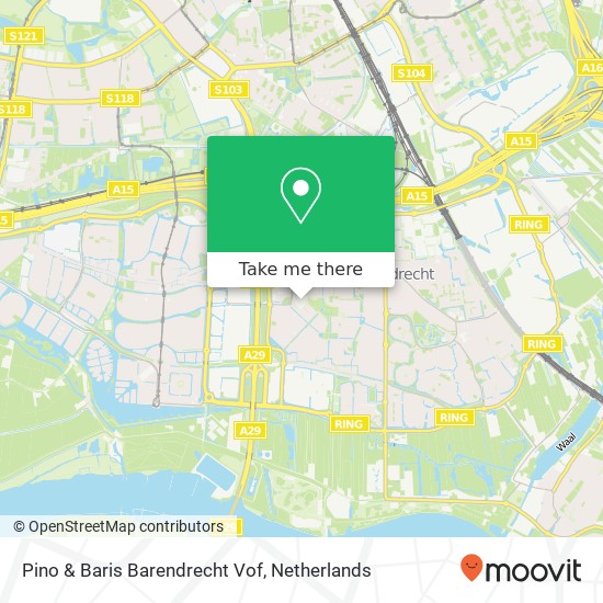 Pino & Baris Barendrecht Vof map