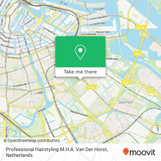 Professional Hairstyling M.H.A. Van Der Horst map