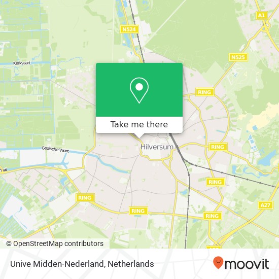 Unive Midden-Nederland map