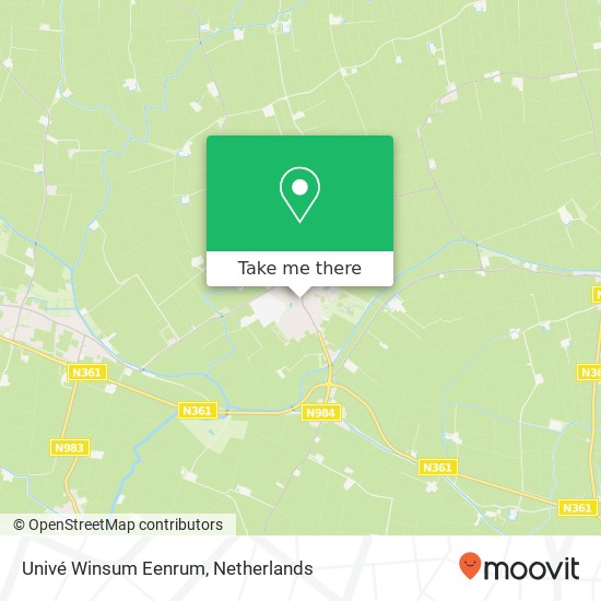 Univé Winsum Eenrum map