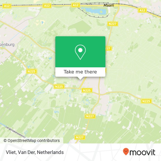 Vliet, Van Der map