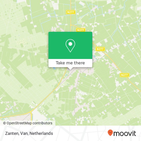Zanten, Van map