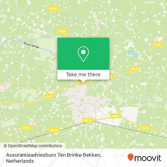 Assurantieadviesburo Ten Brinke-Bekken map