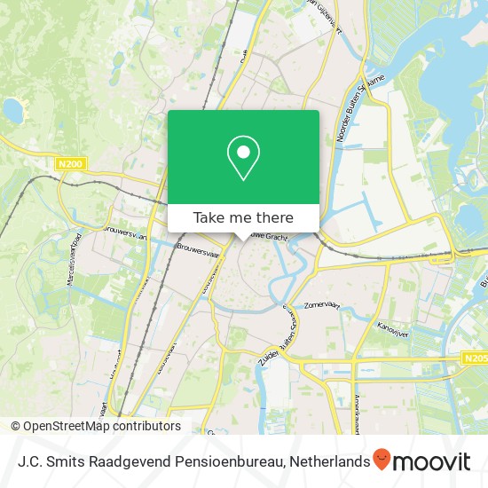 J.C. Smits Raadgevend Pensioenbureau map