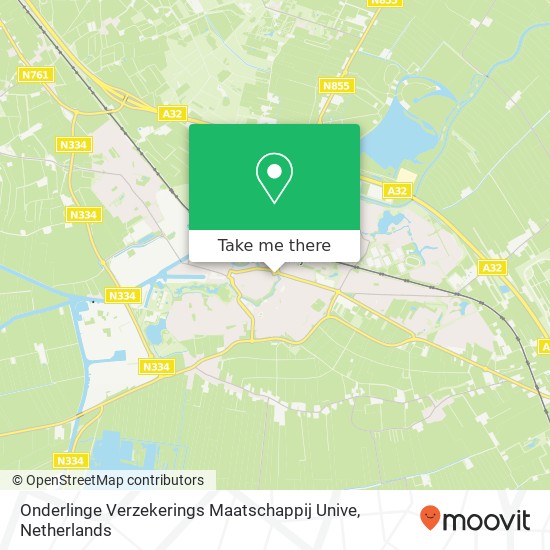 Onderlinge Verzekerings Maatschappij Unive map