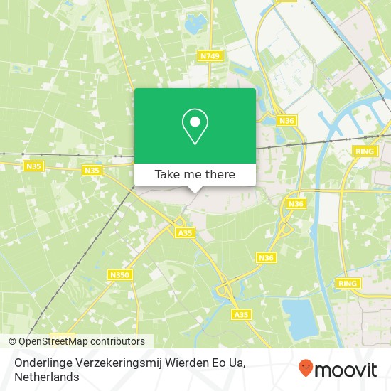 Onderlinge Verzekeringsmij Wierden Eo Ua map