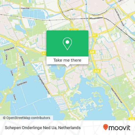 Schepen Onderlinge Ned Ua map