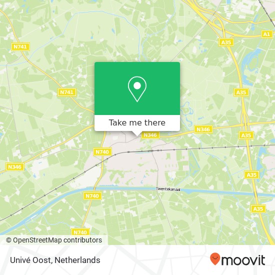 Univé Oost map