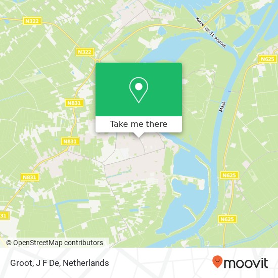 Groot, J F De map