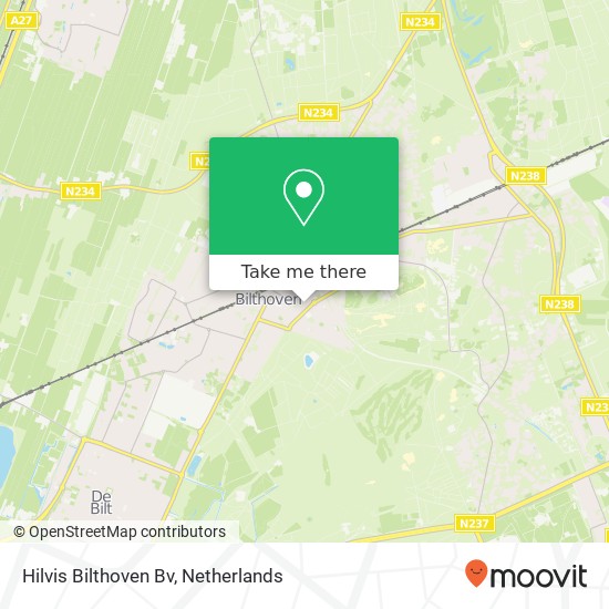 Hilvis Bilthoven Bv map