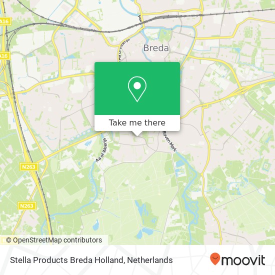 Stella Products Breda Holland map