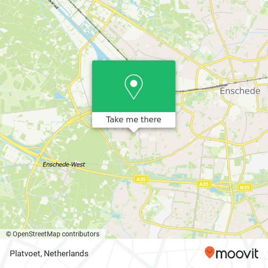 Platvoet map