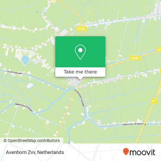 Avenhorn Zvv map