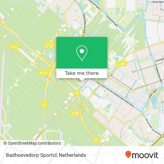 Badhoevedorp Sportcl map