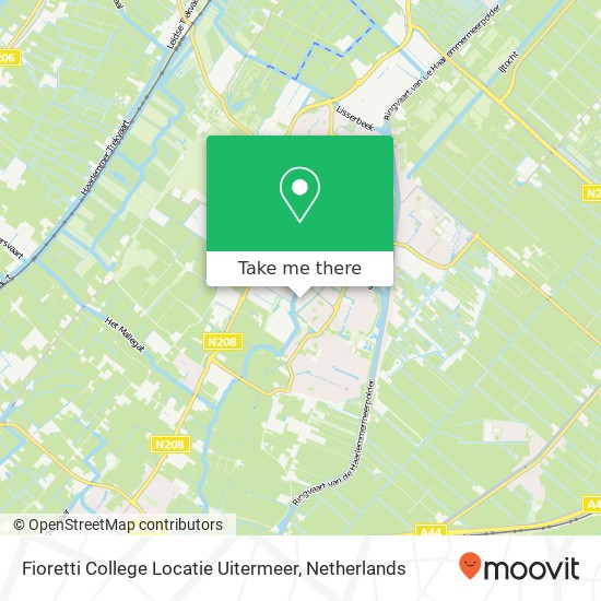 Fioretti College Locatie Uitermeer map