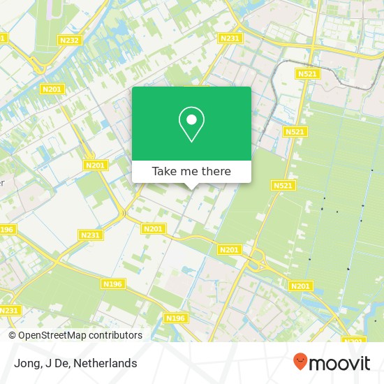 Jong, J De map