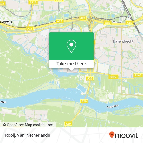 Rooij, Van map