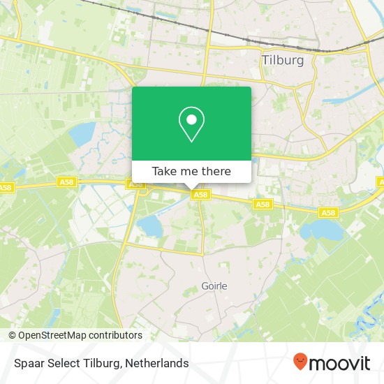 Spaar Select Tilburg Karte