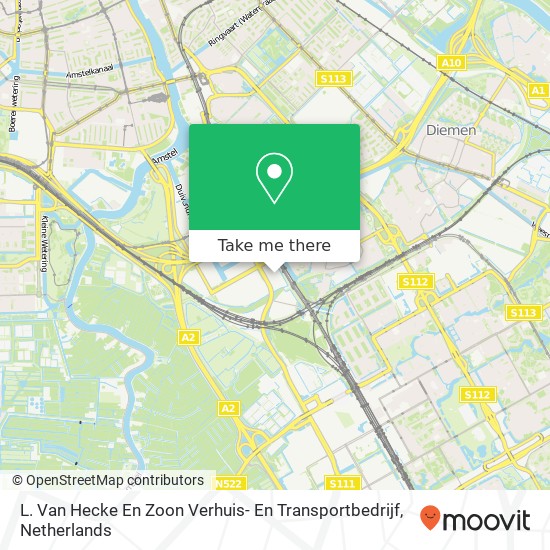 L. Van Hecke En Zoon Verhuis- En Transportbedrijf Karte