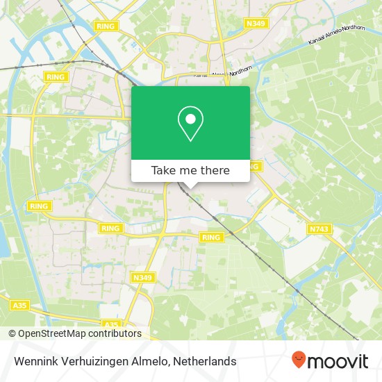 Wennink Verhuizingen Almelo map