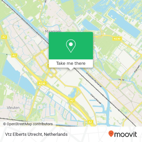 Vtz Elberts Utrecht map