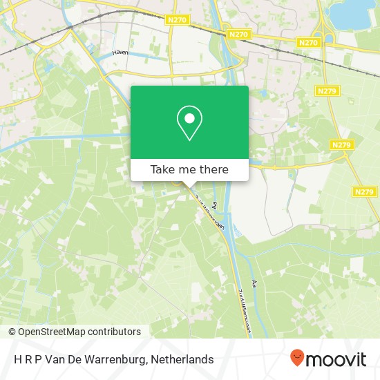H R P Van De Warrenburg map