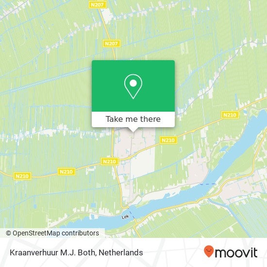 Kraanverhuur M.J. Both map