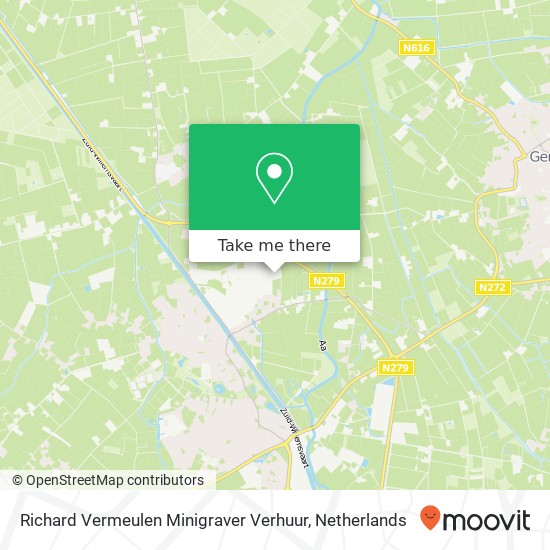 Richard Vermeulen Minigraver Verhuur map