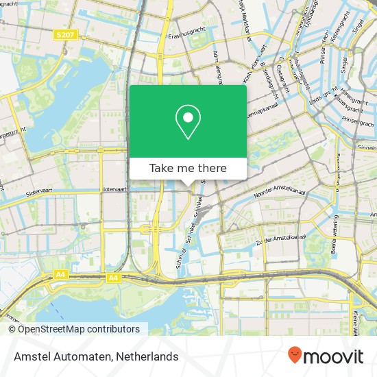 Amstel Automaten map