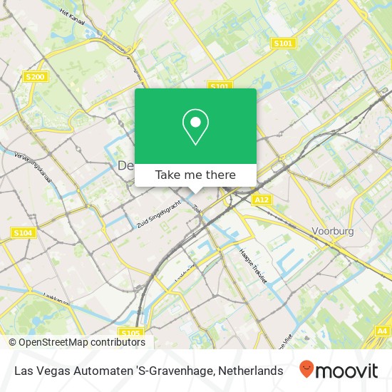 Las Vegas Automaten 'S-Gravenhage Karte