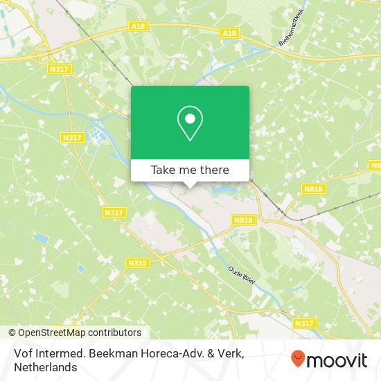 Vof Intermed. Beekman Horeca-Adv. & Verk map