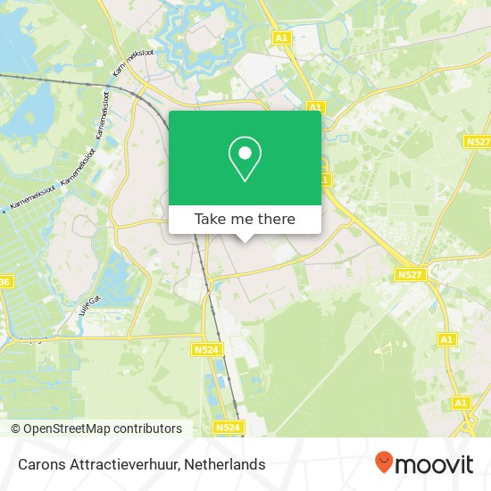 Carons Attractieverhuur map