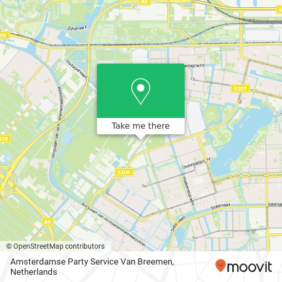 Amsterdamse Party Service Van Breemen map