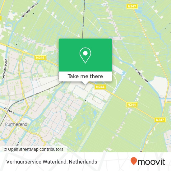 Verhuurservice Waterland map