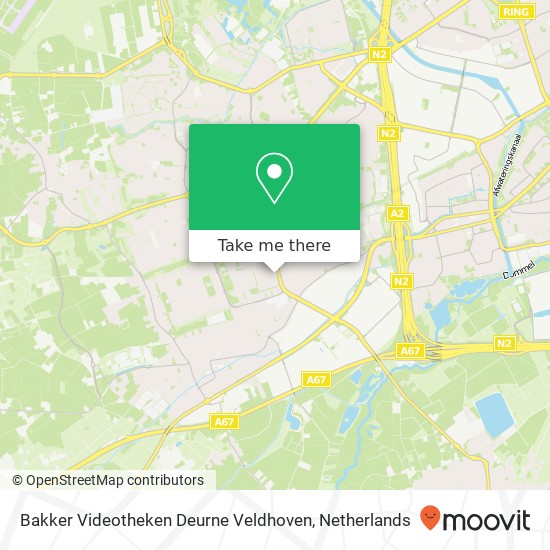 Bakker Videotheken Deurne Veldhoven Karte