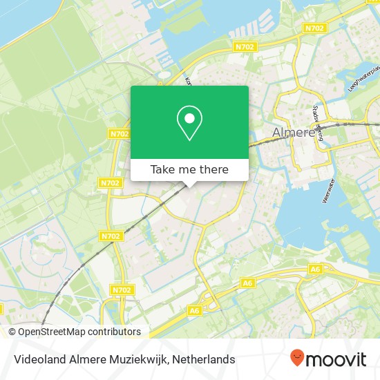 Videoland Almere Muziekwijk map
