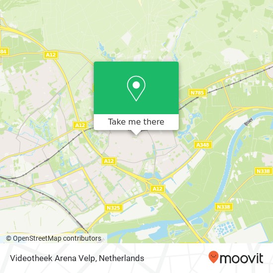 Videotheek Arena Velp map