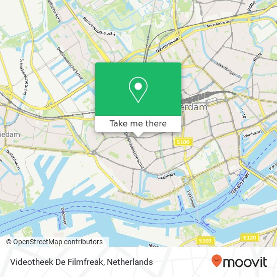 Videotheek De Filmfreak map