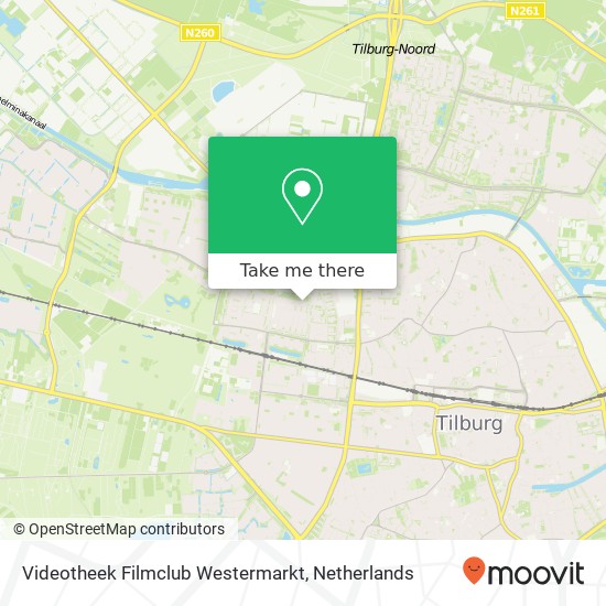 Videotheek Filmclub Westermarkt map