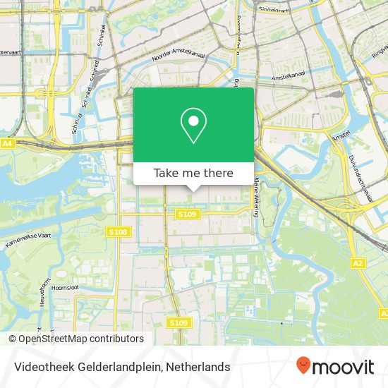 Videotheek Gelderlandplein map