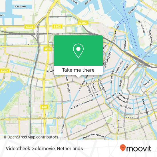 Videotheek Goldmovie map