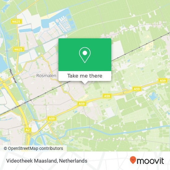 Videotheek Maasland map