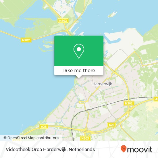 Videotheek Orca Harderwijk map