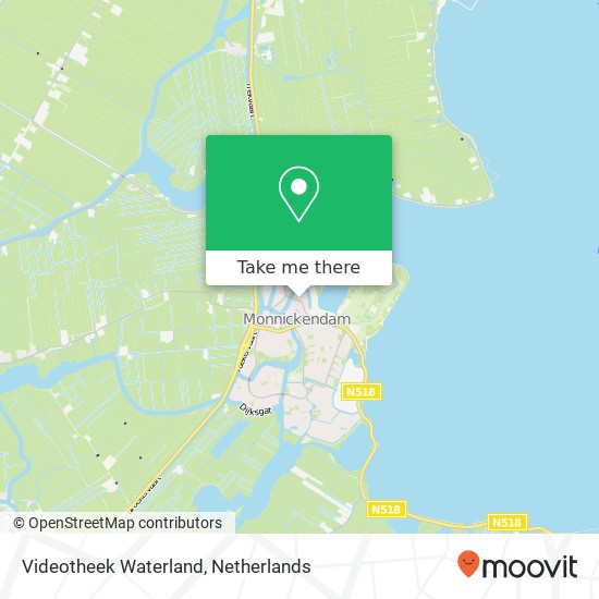 Videotheek Waterland map