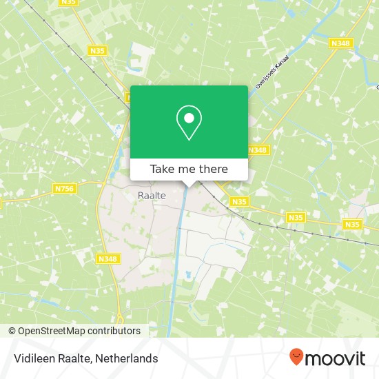 Vidileen Raalte map